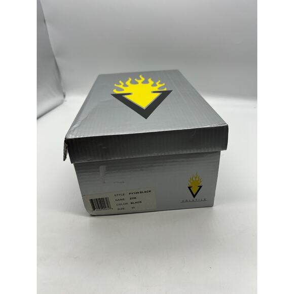 Volatile Zoe Wedge Black size 11 Pink Orchid Casual Thong Slip on Sandals NIB - Picture 6 of 7